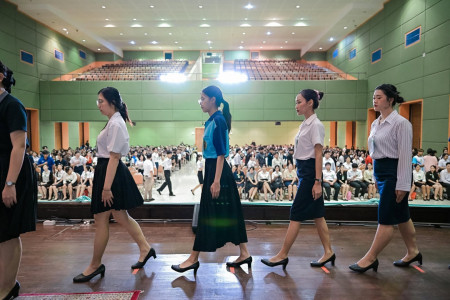 การฝึกซ้อมใหญ่ (ขานนามบัณฑิต) พิธีพระราชทานปริญญาบัตร ประจำปีการศึกษา 2567-2568 ณ มหาวิทยาลัยราชภัฏพระนคร